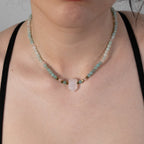 Amazonite & Rose Quartz Necklace – crystal – Corona Charms