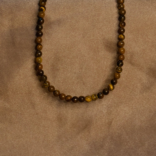 Brown Tiger's Eye / Grounding & Protection Necklace – crystal – Corona Charms