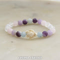 Handmade Gemstone Bracelet, Boho Turtle Charm, Healing Crystal Jewelry – XS crystal – Corona Charms