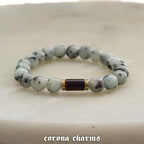 Handmade Winter Crystal Bracelet, Gemstone Bead Jewelry, Gift for Him – XS crystal – Corona Charms