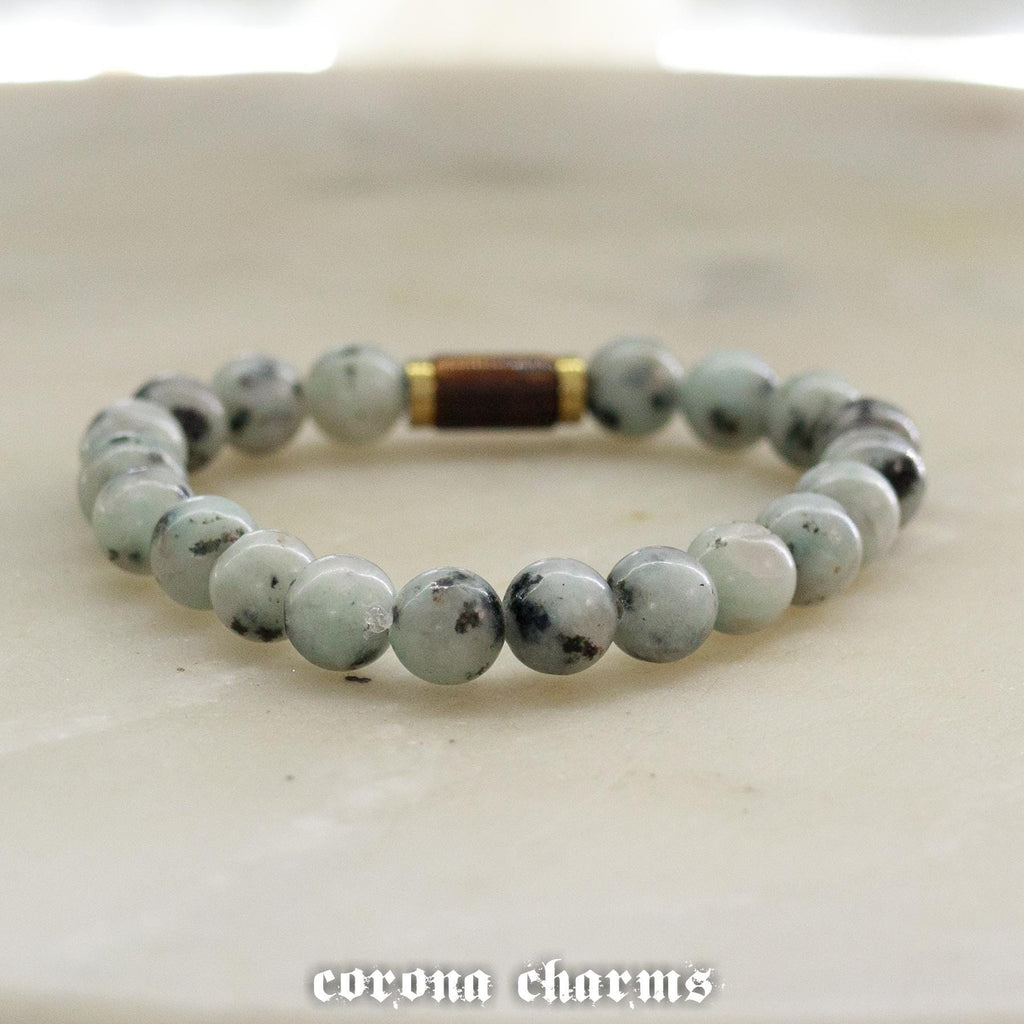 Handmade Winter Crystal Bracelet, Gemstone Bead Jewelry, Gift for Him – XS crystal – Corona Charms