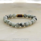 Handmade Winter Crystal Bracelet, Gemstone Bead Jewelry, Gift for Him – XS crystal – Corona Charms