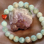 Heart Besties Gemstone Friendship Bracelet – XS crystal – Corona Charms