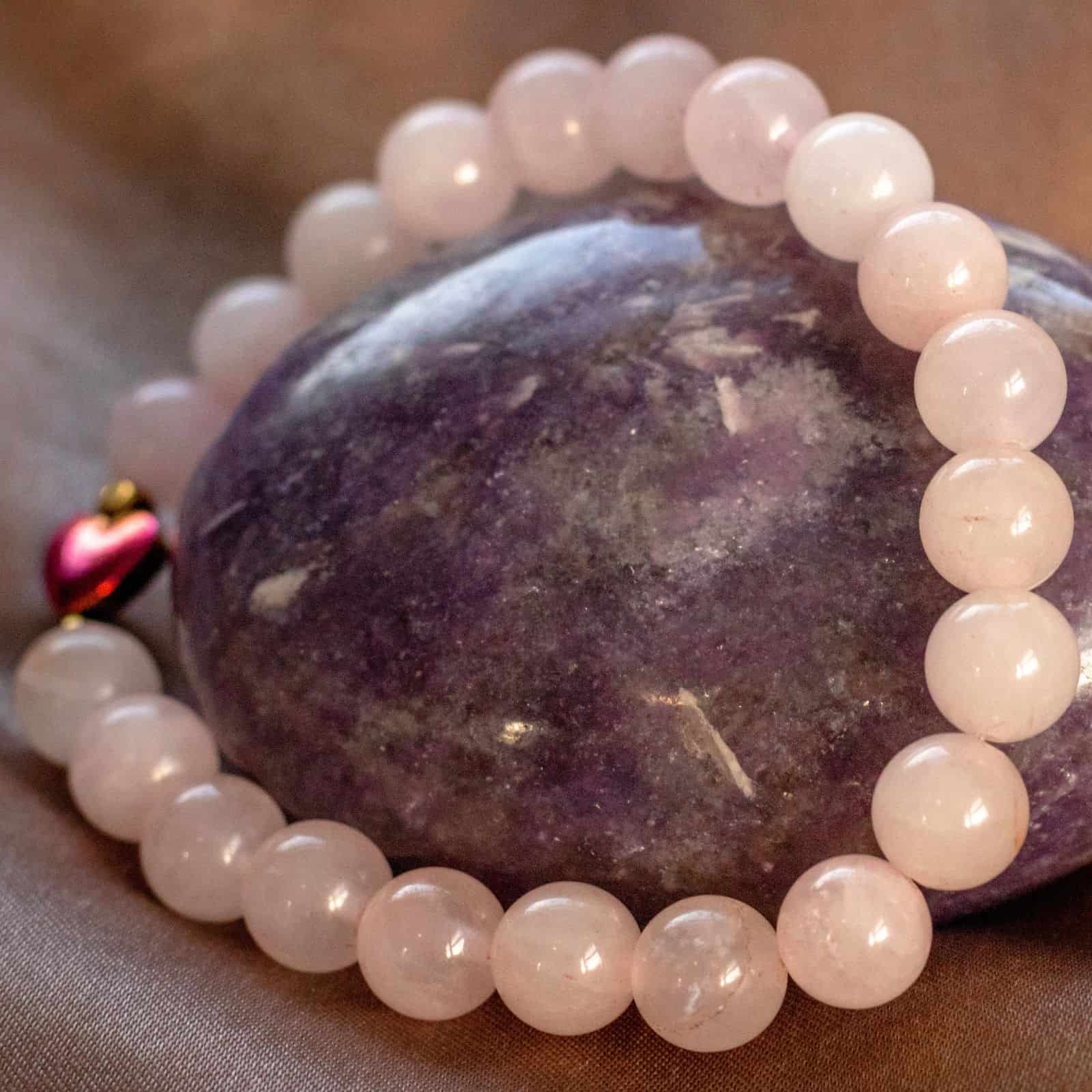 Heart Besties Gemstone Friendship Bracelet – XS crystal – Corona Charms