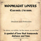 Moonlight Lovers Gothic Amethyst Couple Bracelet – Stainless steel crystal – Corona Charms