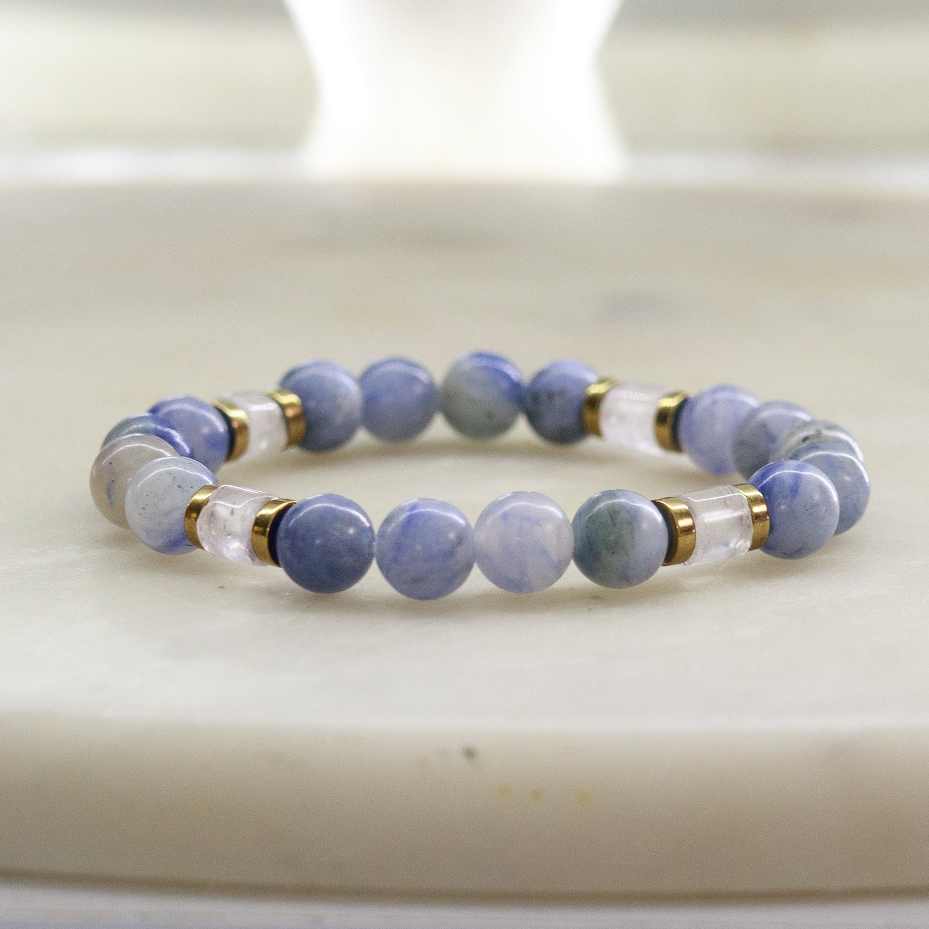 Spiritual Connection Necklace – Blue crystal – Corona Charms