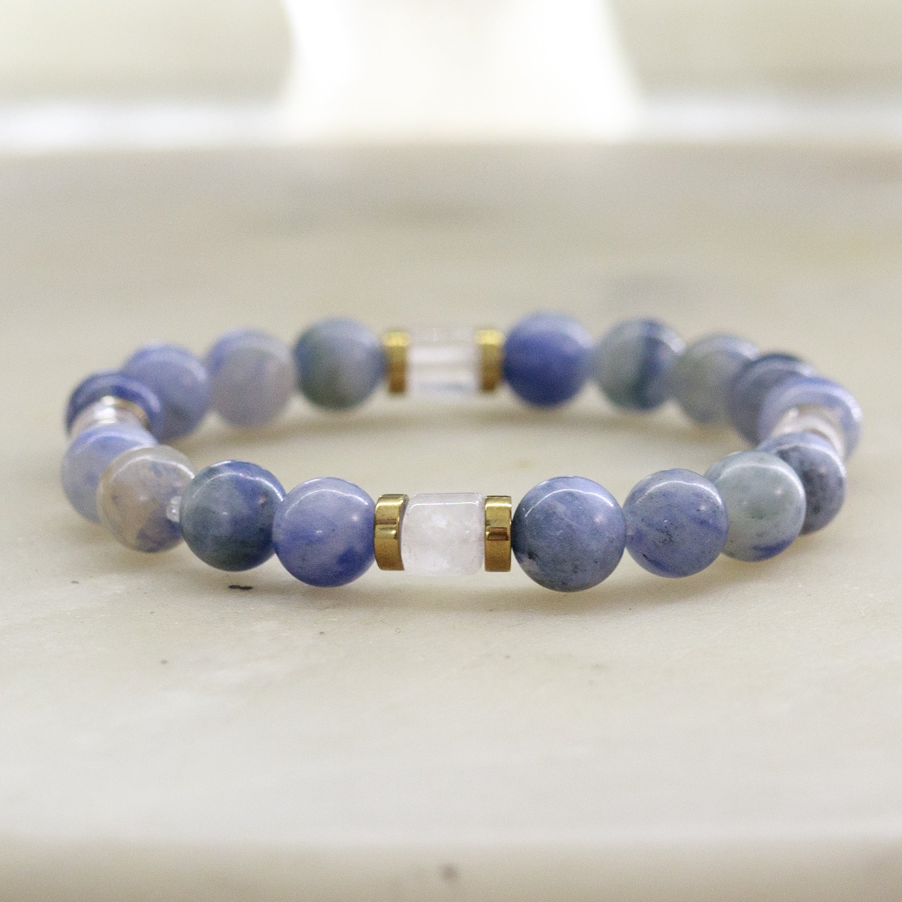 Spiritual Connection Necklace – Blue crystal – Corona Charms